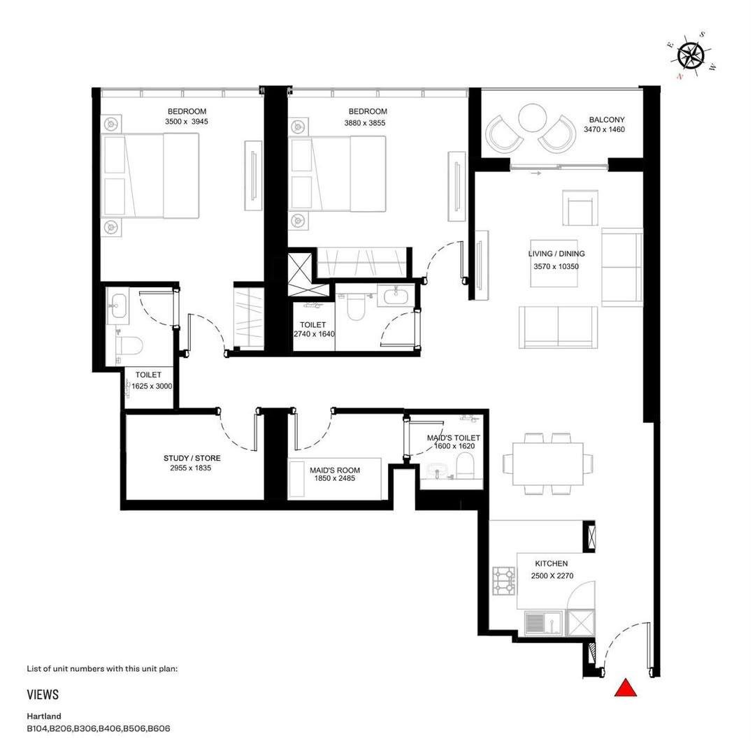 Sobha Creek Vista Heights Apartment for Sale | 2 BR